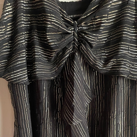 Lane Bryant Women's Size 26 Black Striped Tank Top - Picture 7 of 13